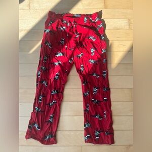 Old Navy Red Holiday Dinosaur Pajama Pants
